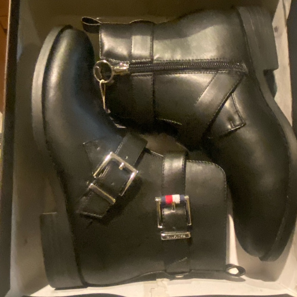 Tommy Hilfiger Kids Black Boots